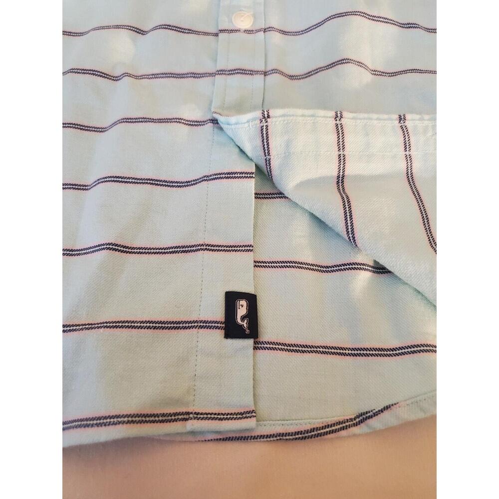 VINEYARD VINES SLIM LONGSHORE STRIPED SHIRT BLUE MENS SIZE LARGE - Picture 10 of 10